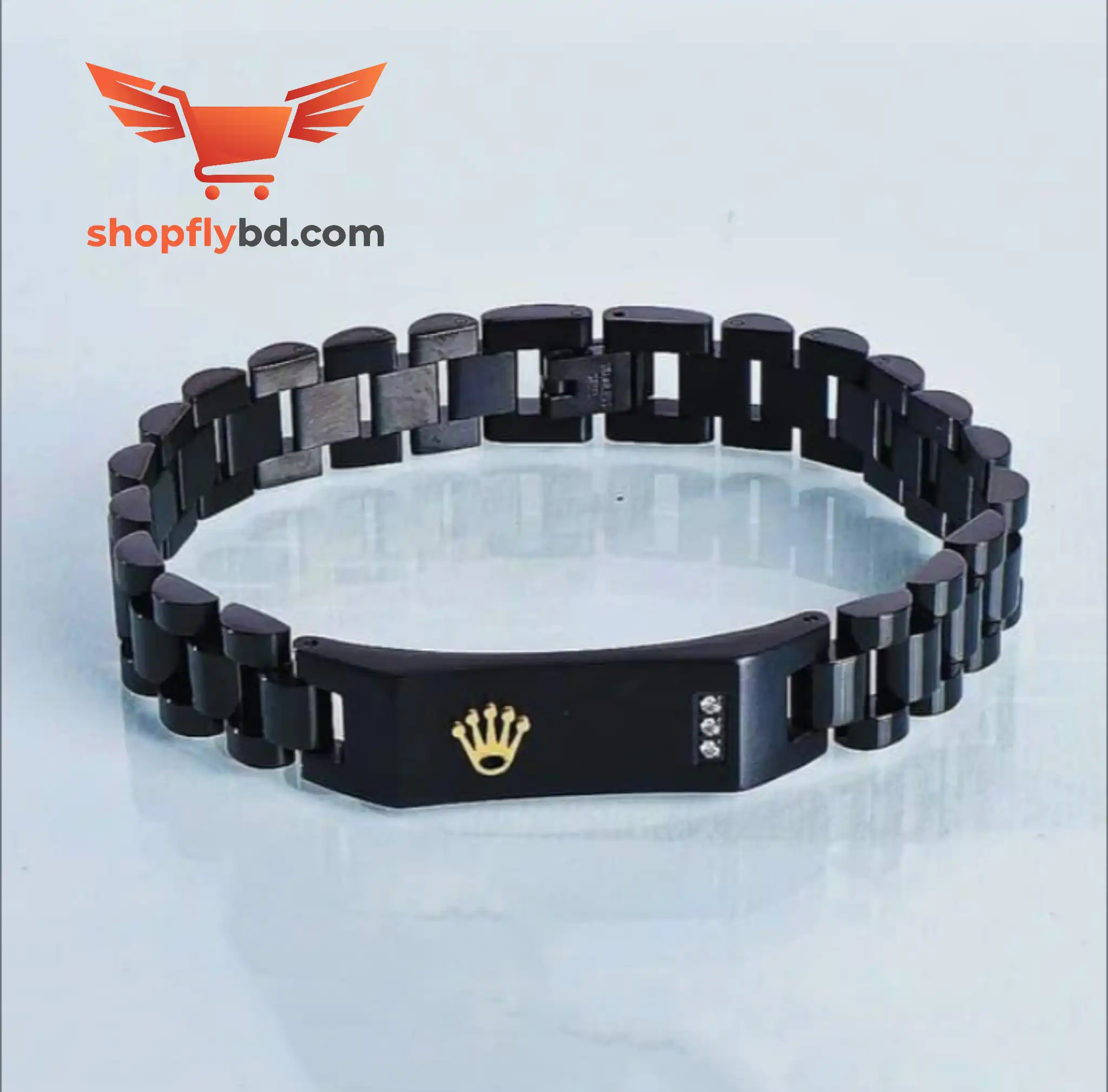 Men’s Stainless Steel Crown Jubilee Chain Bracelet