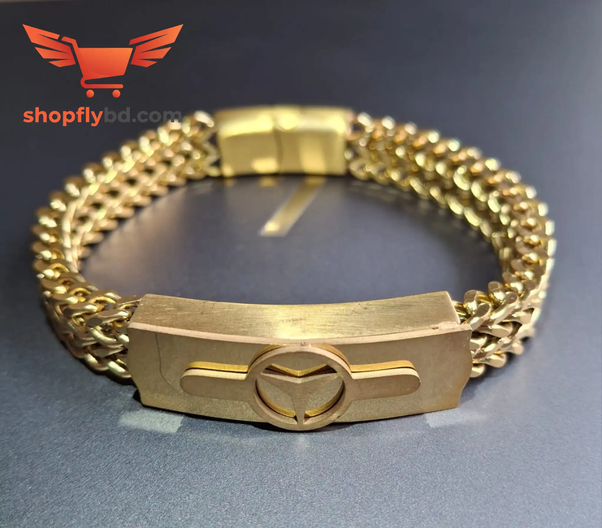 Cuban Chain Mercedes Bracelet For Men