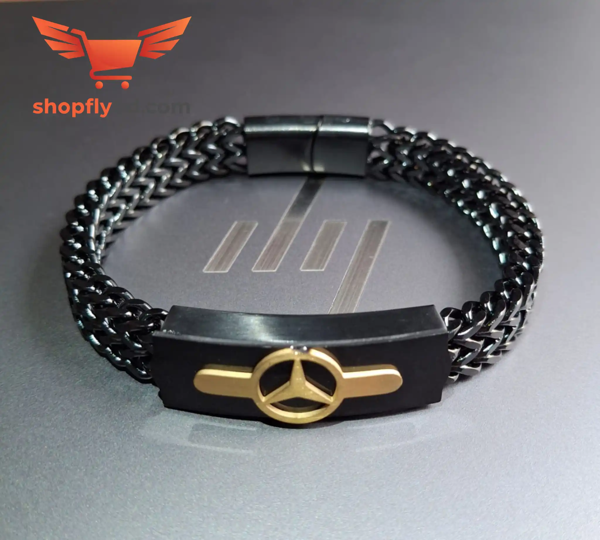 Cuban Chain Mercedes Bracelet For Men