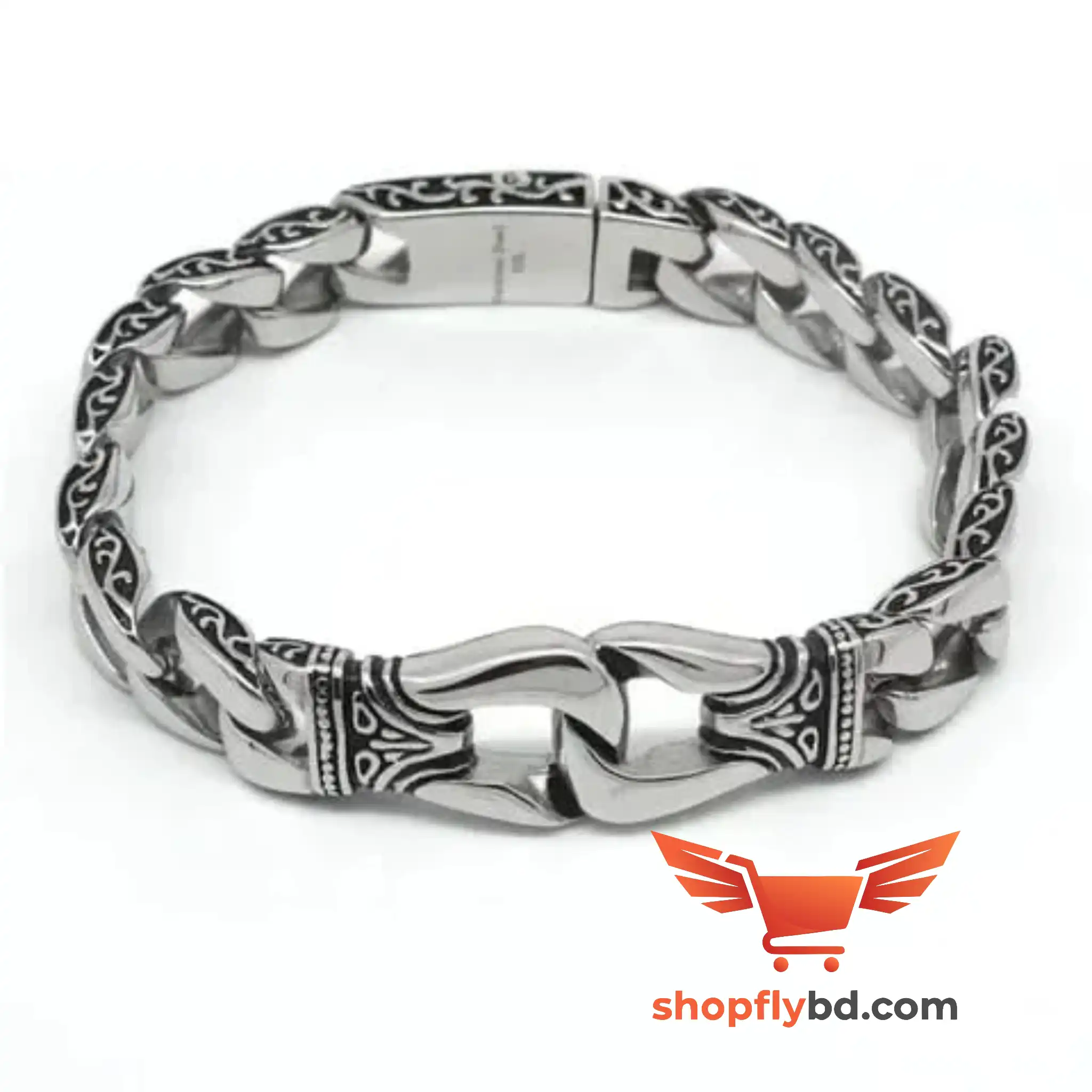 Fashion Black Plated Thick Chain Bracelet for Men