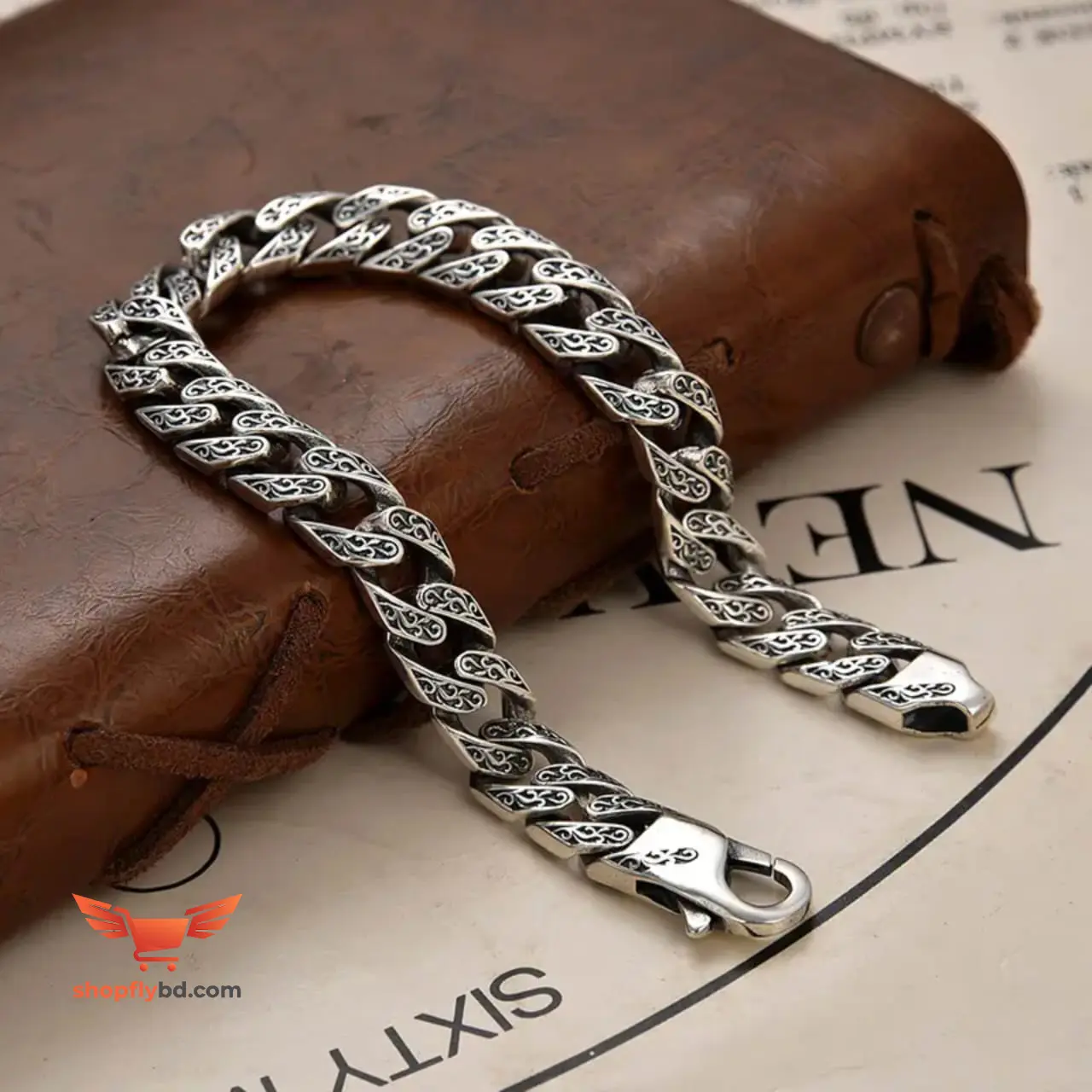 Silver Cuban Curb Link Chain Bracelet