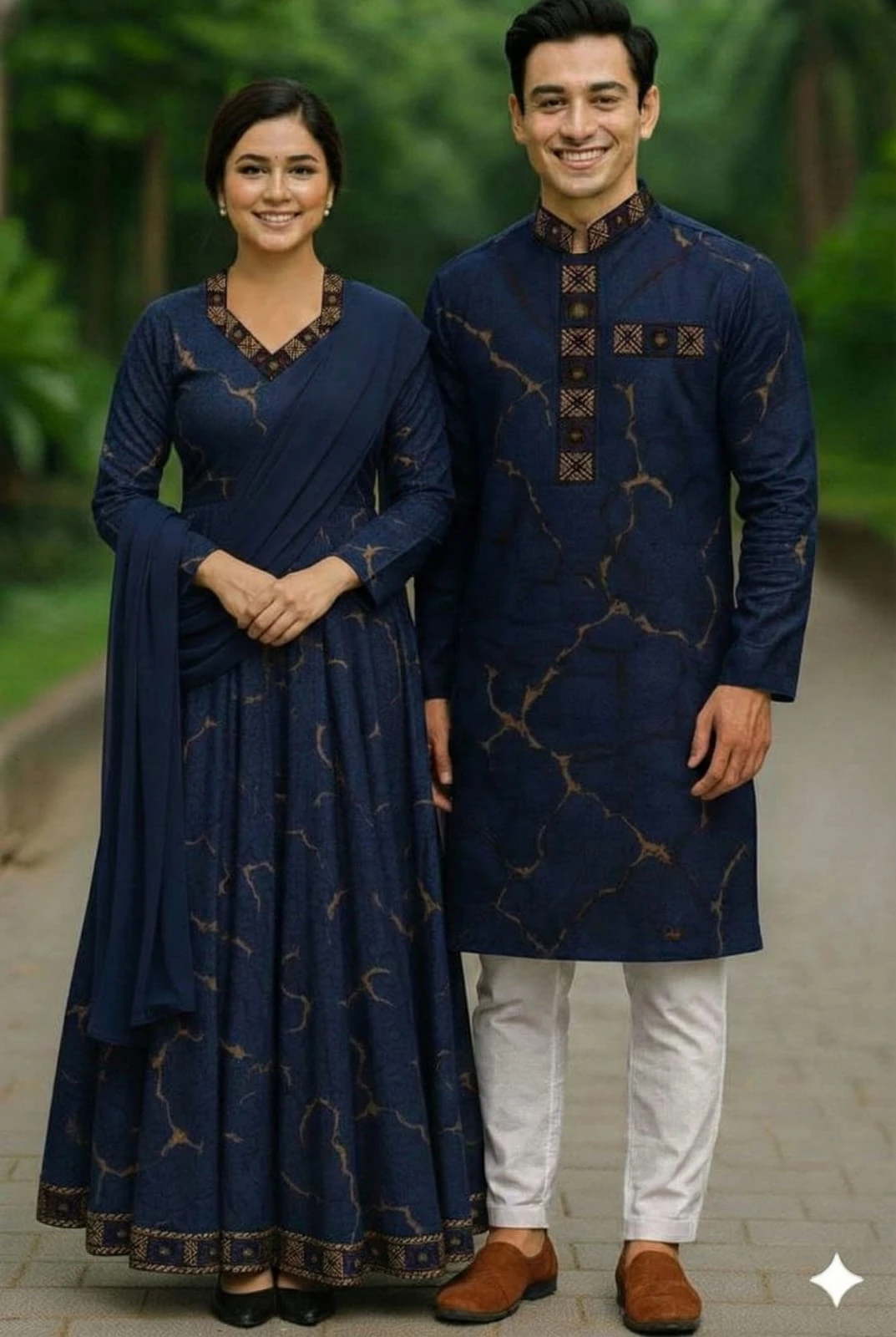 Couple Panjabi Three Piece Combo